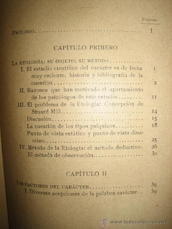 Libros antiguos: El Carácter- P. Malapert - (Biblioteca Psicología Experimental, Normal y patológica) 1910 - Foto 3 - 32182409